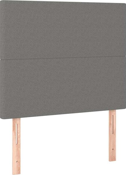 VidaXL Čelo postele látkové [3116043] Barva: Tmavě šedá, Velikost: 90 cm