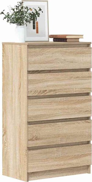 VidaXL Zásuvková skříňka 60 x 36 x 103 cm kompozitní dřevo [823022] Barva: Černý dub