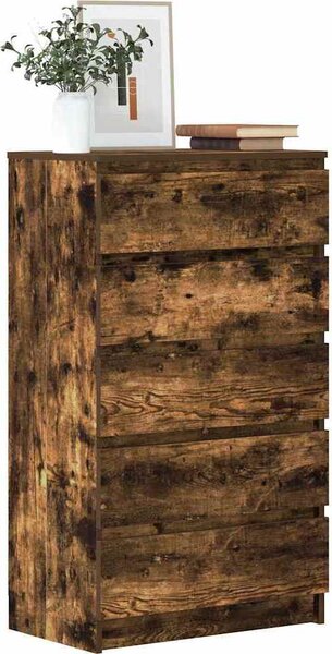 VidaXL Zásuvková skříňka 60 x 36 x 103 cm kompozitní dřevo [823022] Barva: Černý dub