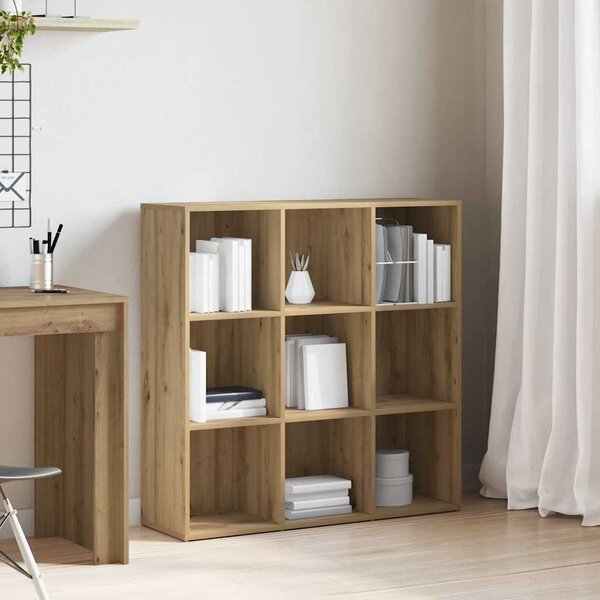 VidaXL Knihovna 98x29x97,5 cm kompozitní dřevo [801129] Barva: kouřový dub