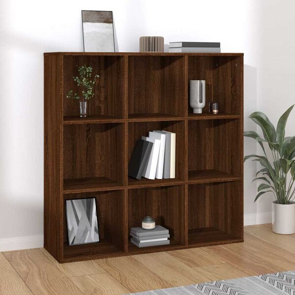 VidaXL Knihovna 98x29x97,5 cm kompozitní dřevo [801129] Barva: kouřový dub