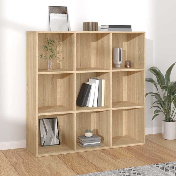 VidaXL Knihovna 98x29x97,5 cm kompozitní dřevo [801129] Barva: kouřový dub