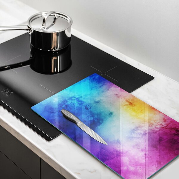 Kryt na varnou desku Rainbow akvarel šplouchání