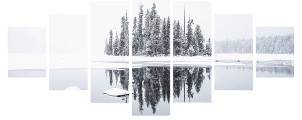 Obraz - Bylo bílo (210x100 cm)