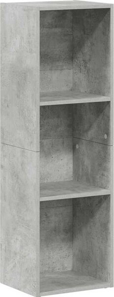 VidaXL Knihovna / TV skříňka kompozit [800139] Barva: Betonová šedá, Velikost: 66 x 30 x 98 cm