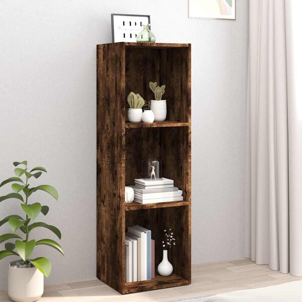 VidaXL Knihovna / TV skříňka kompozit [800139] Barva: Betonová šedá, Velikost: 66 x 30 x 98 cm