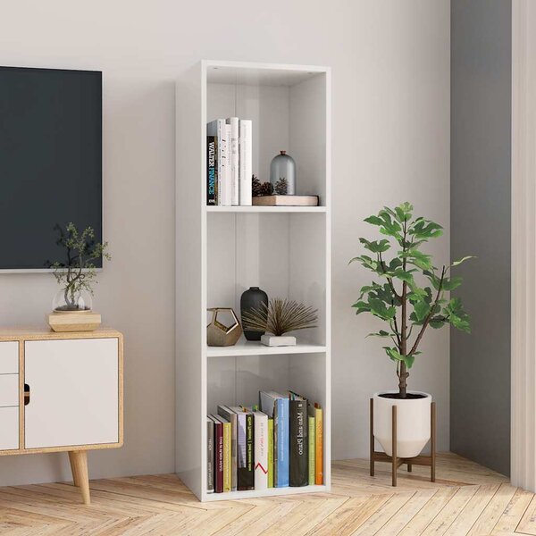 VidaXL Knihovna / TV skříňka kompozit [800139] Barva: Betonová šedá, Velikost: 66 x 30 x 98 cm