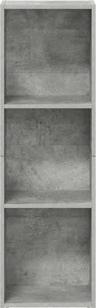 VidaXL Knihovna / TV skříňka kompozit [800139] Barva: Betonová šedá, Velikost: 66 x 30 x 98 cm
