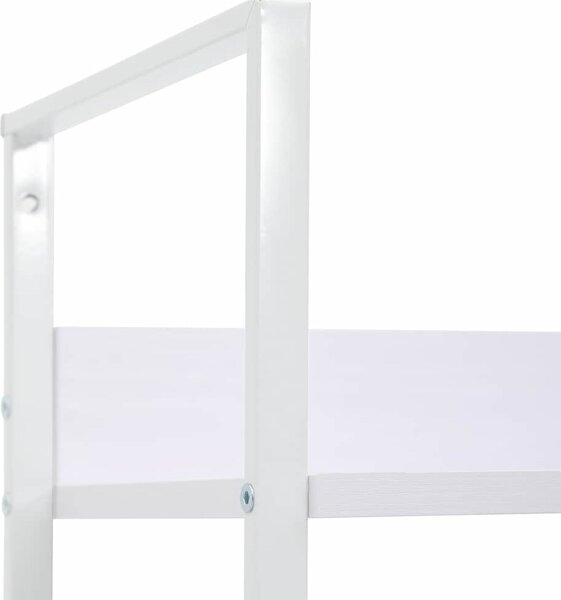 VidaXL Knihovna se 3 policemi 60x27,6x90,5 cm kompozitní dřevo [288220] Barva: Dub a bílá