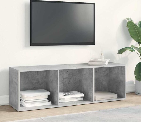 VidaXL Knihovna / TV skříňka kompozit [800139] Barva: Betonová šedá, Velikost: 66 x 30 x 98 cm