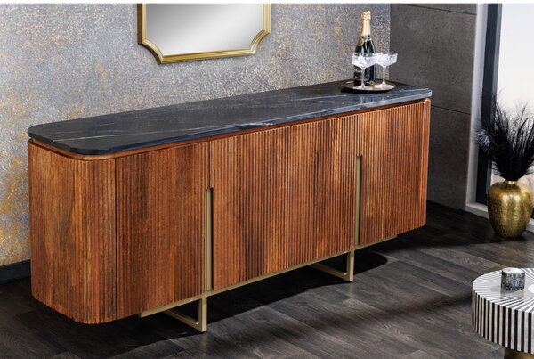 Massive home | Komoda Gatsby 160cm mramor/masiv mango 43336