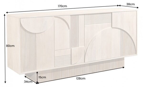 Massive home | Komoda ART DECO 170 CM masiv mango 44060