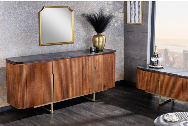 Massive home | Komoda Gatsby 160cm mramor/masiv mango 43336