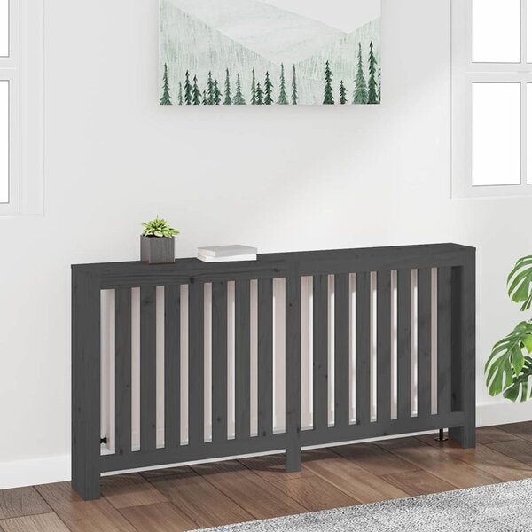 VidaXL Kryt na radiátor masivní borové dřevo [822582] Barva: Bílá, Velikost: 79.5 x 19 x 84 cm