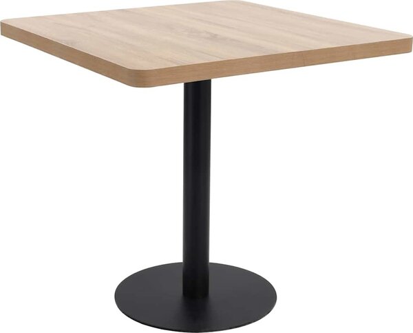 VidaXL Bistro stolek světle hnědý MDF [286426] Barva: světle hnědá a bílá, Velikost: 50 x 50 x 75 cm