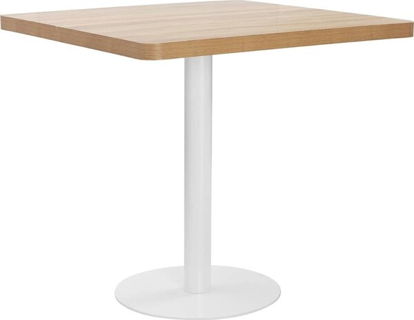 VidaXL Bistro stolek světle hnědý MDF [286426] Barva: světle hnědá a bílá, Velikost: 50 x 50 x 75 cm