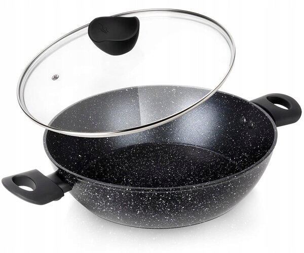 Tradiční pánev Vilde Black Line 28 cm granitová