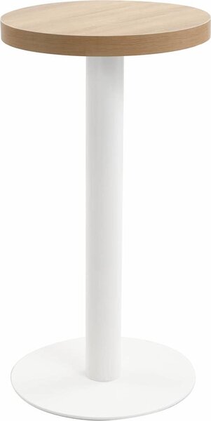VidaXL Bistro stolek tmavě hnědý MDF [286416] Barva: tmavě hnědá a černá, Velikost: 50 x 75 cm
