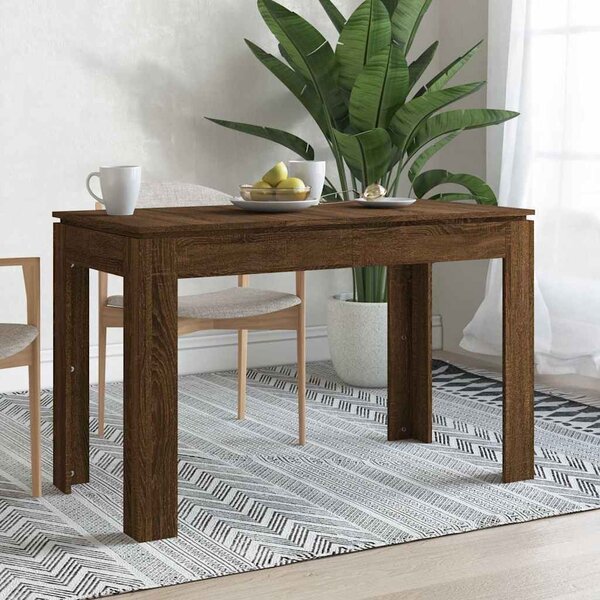 VidaXL Jídelní stůl 120 x 60 x 76 cm dřevotříska [800759] Barva: Bílá