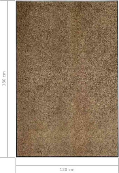 VidaXL Rohožka pratelná [323438] Barva: Černá, Velikost: 120 x 250 cm