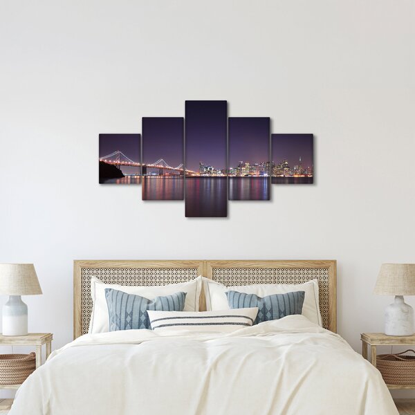 Obraz pohledu na San Francisco, California (125x70 cm)