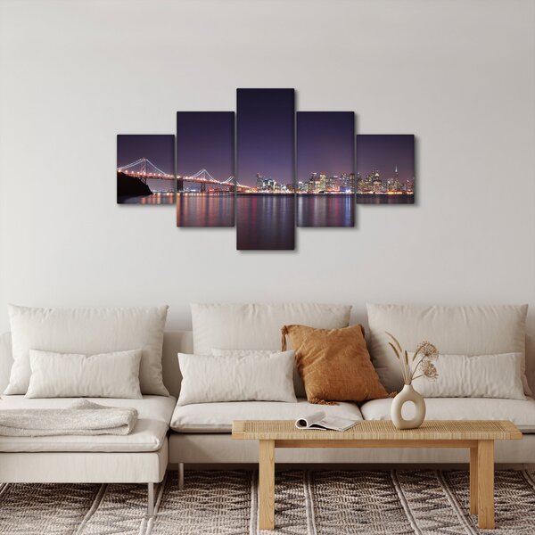 Obraz pohledu na San Francisco, California (125x70 cm)