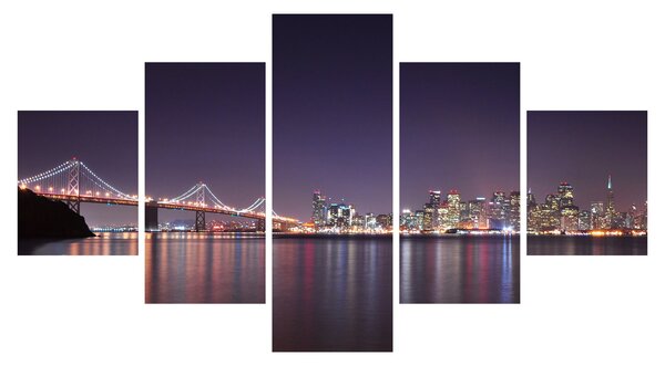 Obraz pohledu na San Francisco, California (125x70 cm)