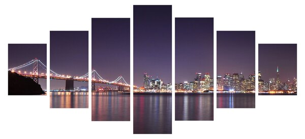 Obraz pohledu na San Francisco, California (210x100 cm)