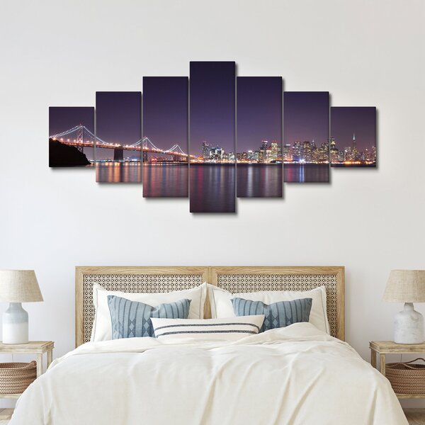 Obraz pohledu na San Francisco, California (210x100 cm)