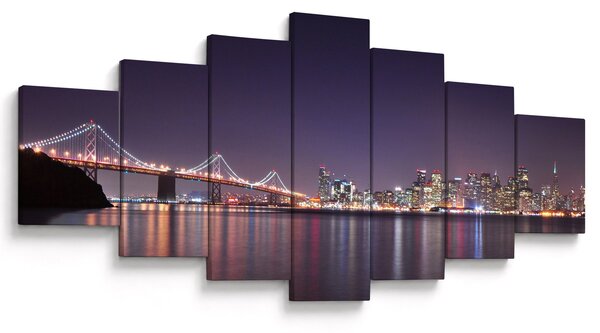 Obraz pohledu na San Francisco, California (210x100 cm)