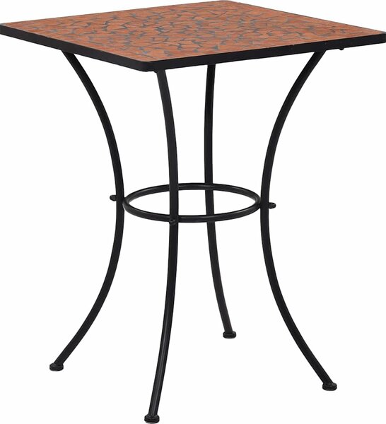 VidaXL Mozaikový bistro stolek Ø keramika [4003399] Barva: Modrá, Velikost: 60 x 70 cm