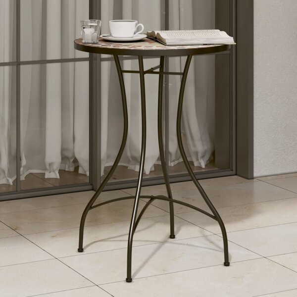 VidaXL Mozaikový bistro stolek Ø keramika [4003399] Barva: Modrá, Velikost: 60 x 70 cm