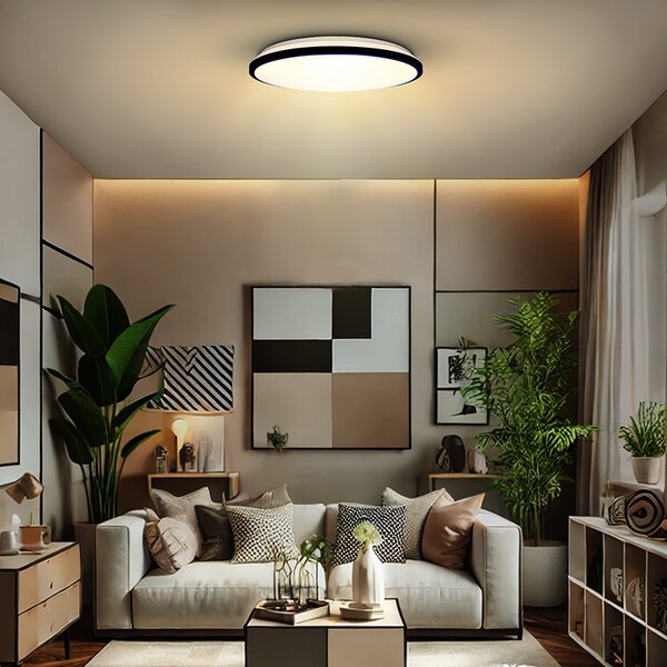 SOLIGHT LED osvětlení s dálkovým ovladačem Jamil, 48W, 3360lm, 40cm, CCT