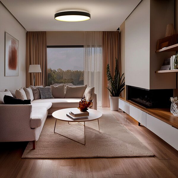 SOLIGHT LED osvětlení s dálkovým ovladačem Cala, 48W, 3360lm, 38cm, CCT