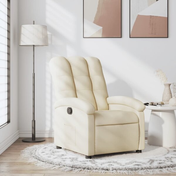 VidaXL Polohovací křeslo textil, výška sedáku od země 42–45 cm [371735] Barva: Tmavě šedá