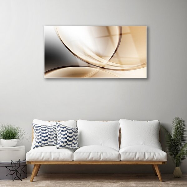 Obraz na skle Abstrakce Moderní Umění 100x50 cm 2 Přívěsky