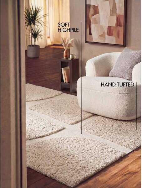 Krémový ručně tkaný koberec 120x180 cm Lambeth Jasper – Ted Baker