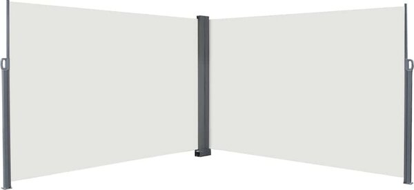 VidaXL Zatahovací boční markýza / zástěna [318009] Barva: krémová, Velikost: 200 x 600 cm