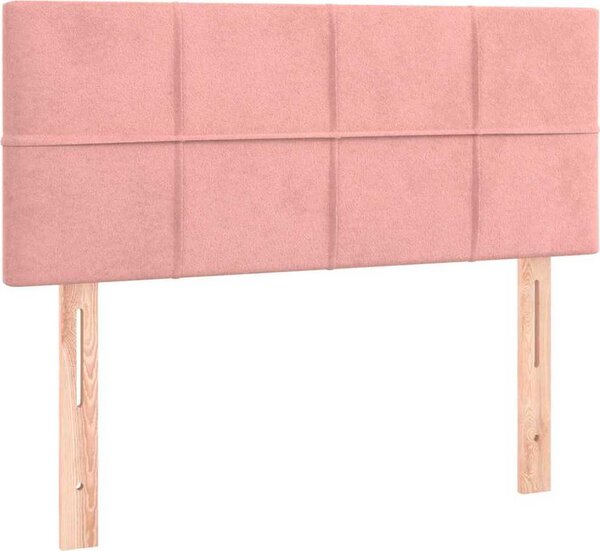 VidaXL Čela postele samet [346045] Barva: světle šedá, Velikost: 90 cm