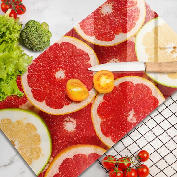 Kryt na varnou desku Plátky grapefruitu