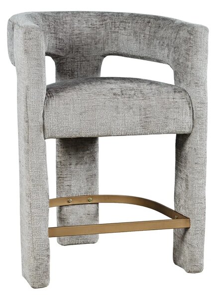 LivinHill Designová barová židle Leith šedá