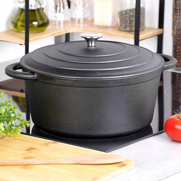 Hrnec tradiční Vilde litinový 5,9 l černý 28 cm