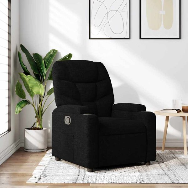 VidaXL Polohovací křeslo textil, výška sedáku od země 42–44 cm [372449] Barva: světle šedá