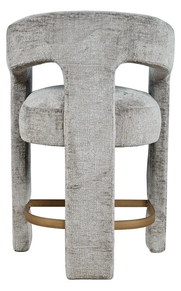 LivinHill Designová barová židle Leith šedá
