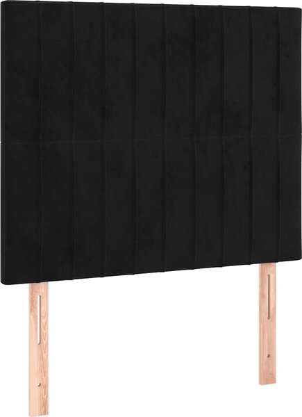 VidaXL Rám postele bez matrací samet [3125863] Barva: Tmavě moddrá, Velikost: 90 x 200 cm (rám 203 x 93 x 118/128 cm)