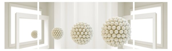 Obraz - Pohled dovnitř - abstraktní (170x50 cm)