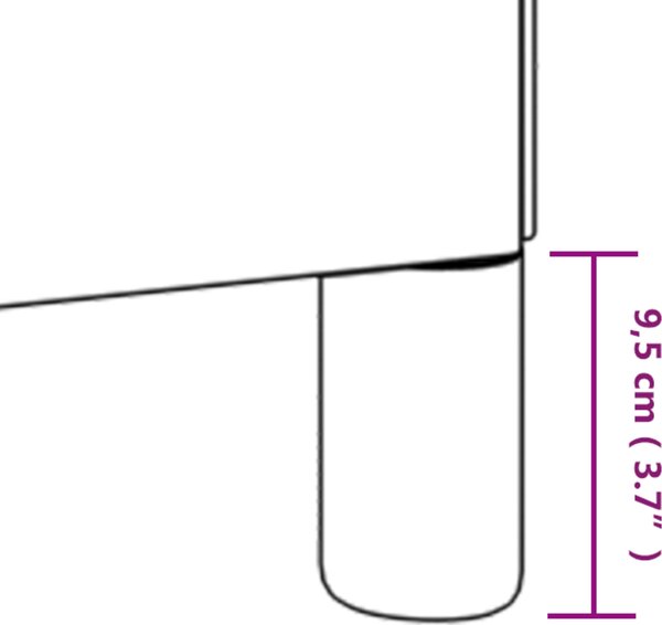 VidaXL Rám postele bez matrací samet, prošívaný design [3125924] Barva: Tmavě šedá, Velikost: 90 x 190 cm (rám 193 x 93 x 118/128 cm)