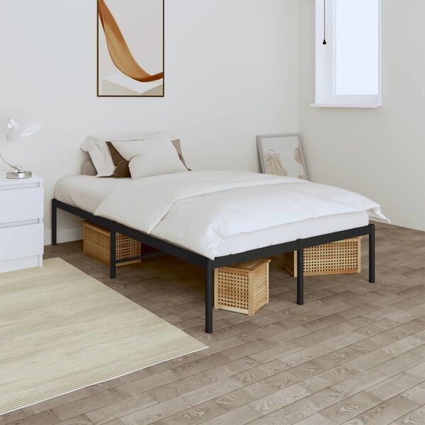 VidaXL Kovový rám postele [350907] Barva: Černá, Velikost: 90 x 190 cm (rám 196 x 95 x 31 cm)
