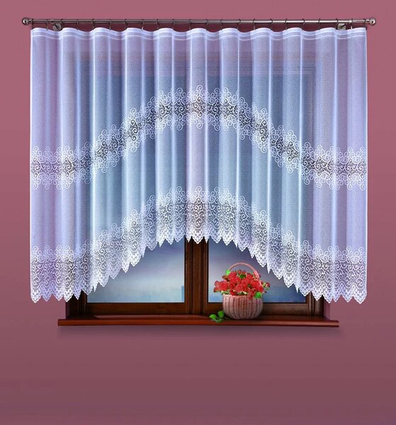 Kusová záclona Julie - 120 x 250 cm (Hotová oblouková záclona)