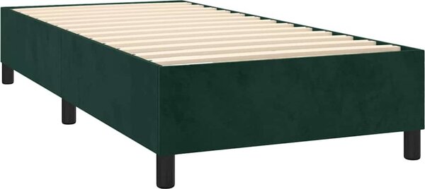 VidaXL Box spring postel s matrací samet [3144666] Barva: světle šedá, Velikost: 90 x 190 cm